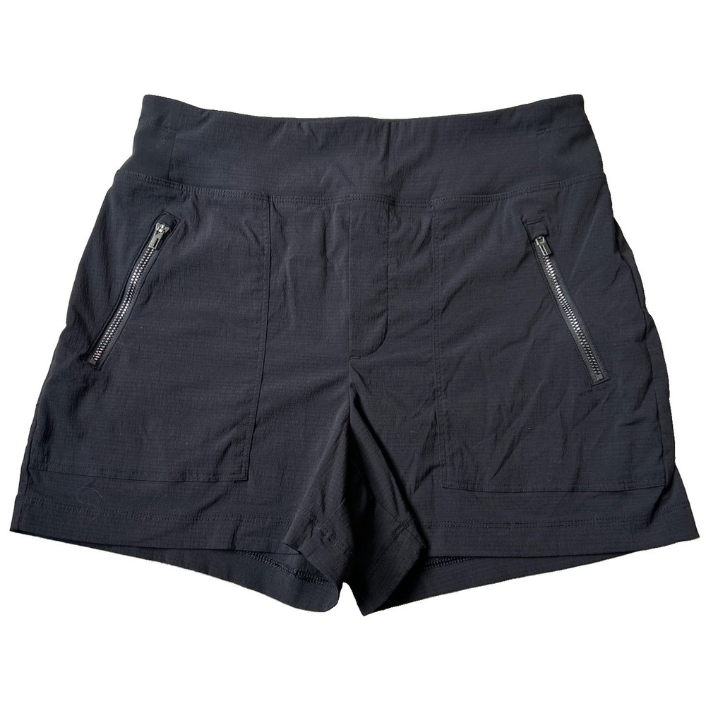 Athleta Trekkie North Mid Rise Black Shorts Hiking Outdoor Running Athletic 2